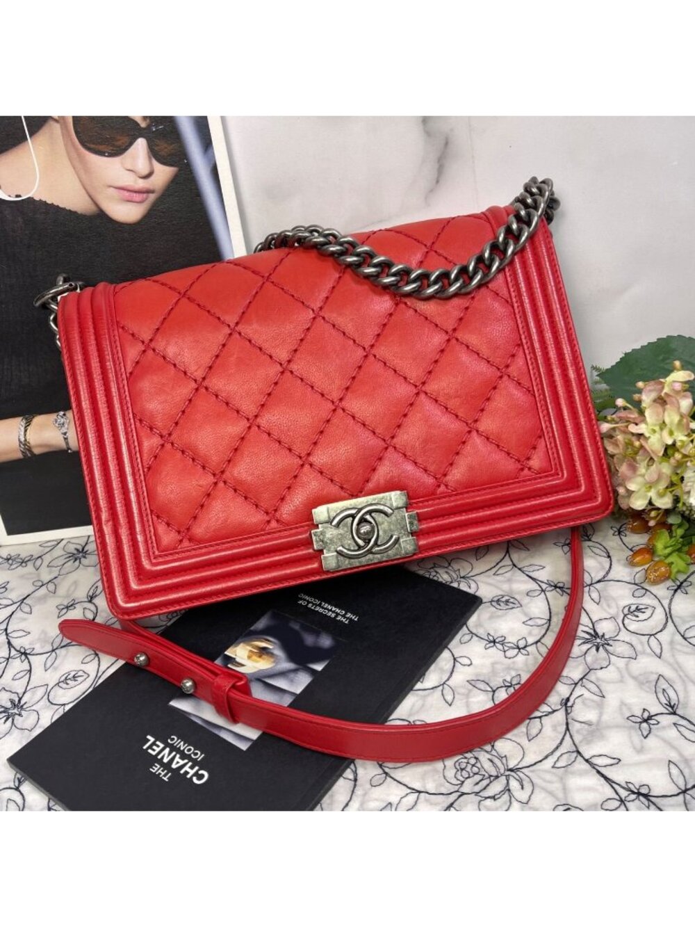 Chanel Boy Quilted Chain